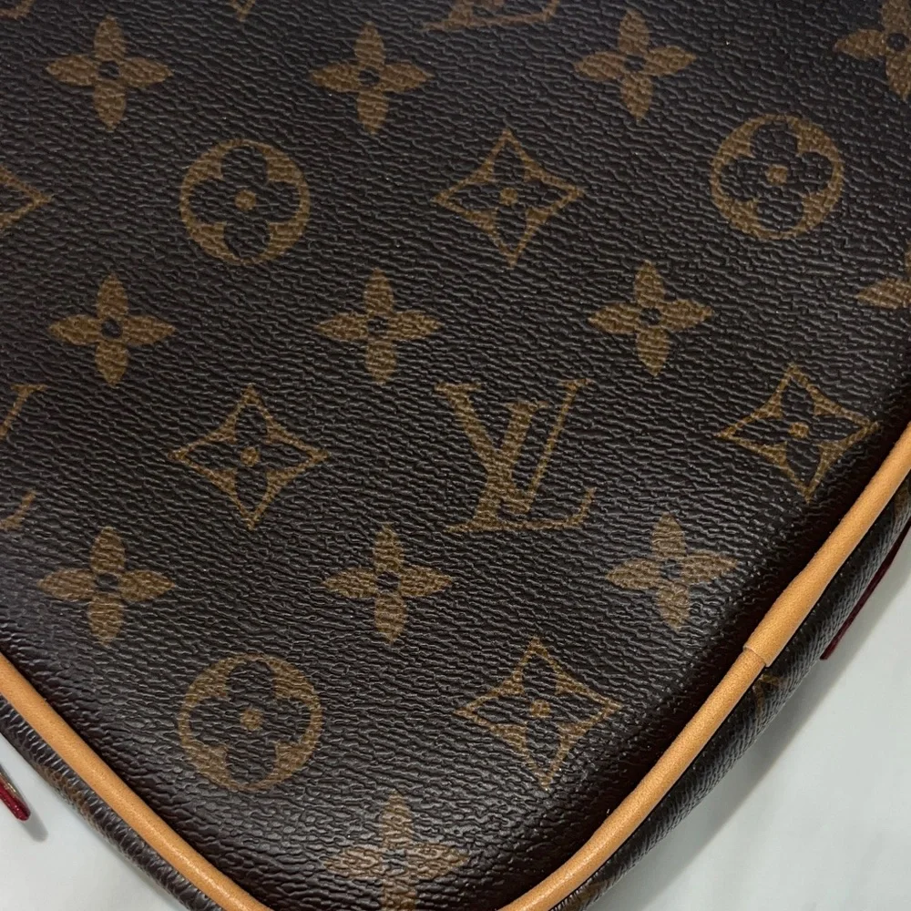 Louis Vuitton Heart-Shaped Monogram Crossbody Bag with Red Accent - Picture 5 of 17